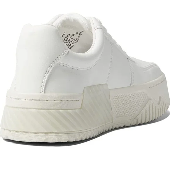 Steve Madden Sonic White Platform Sneakers Flats Shoes Multi Size New - Picture 5 of 7